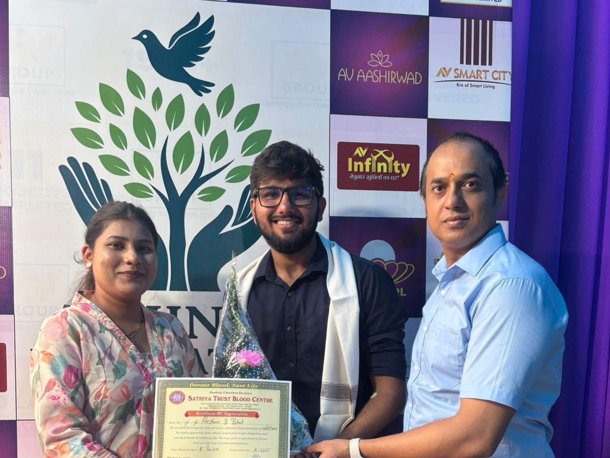 People donating blood at a camp