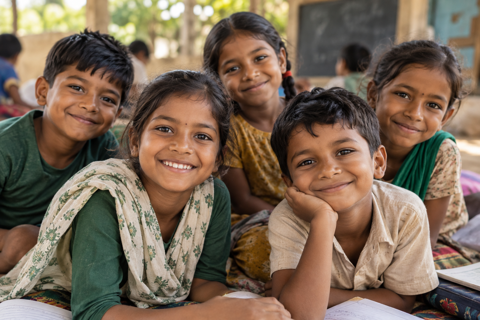 Children supported by Abhinav Foundation
